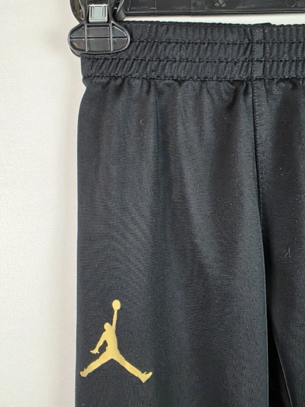 Nike Jordan Kids Childs Jogger Pants Size XS 3-4 Years Black & Gold Pant